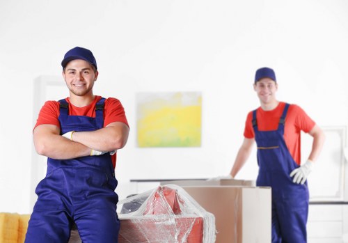 Charitable donation and recycling collection during a clearance job
