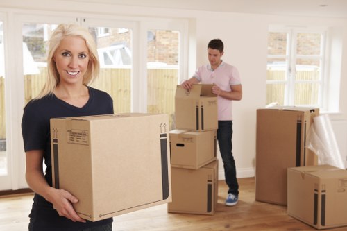 Local moving truck service for furniture transport and storage runs in Ruislip