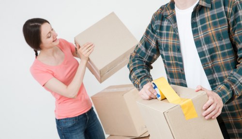 Removal team working on a local Ruislip home move