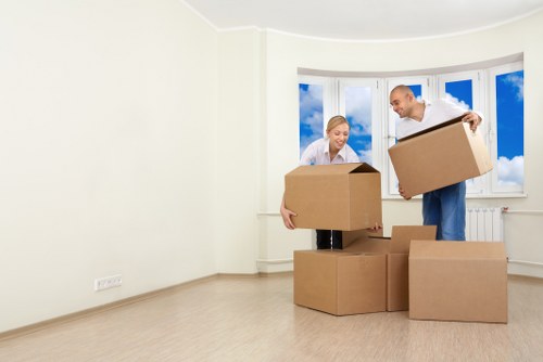 Furniture and boxes being loaded for transport in Ruislip